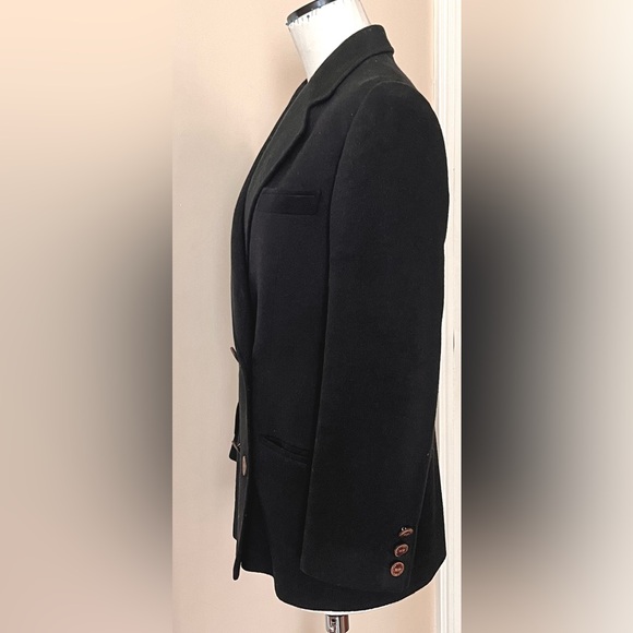 Celine Black Cashmere blazer jacket sz US 8 - Picture 6 of 16